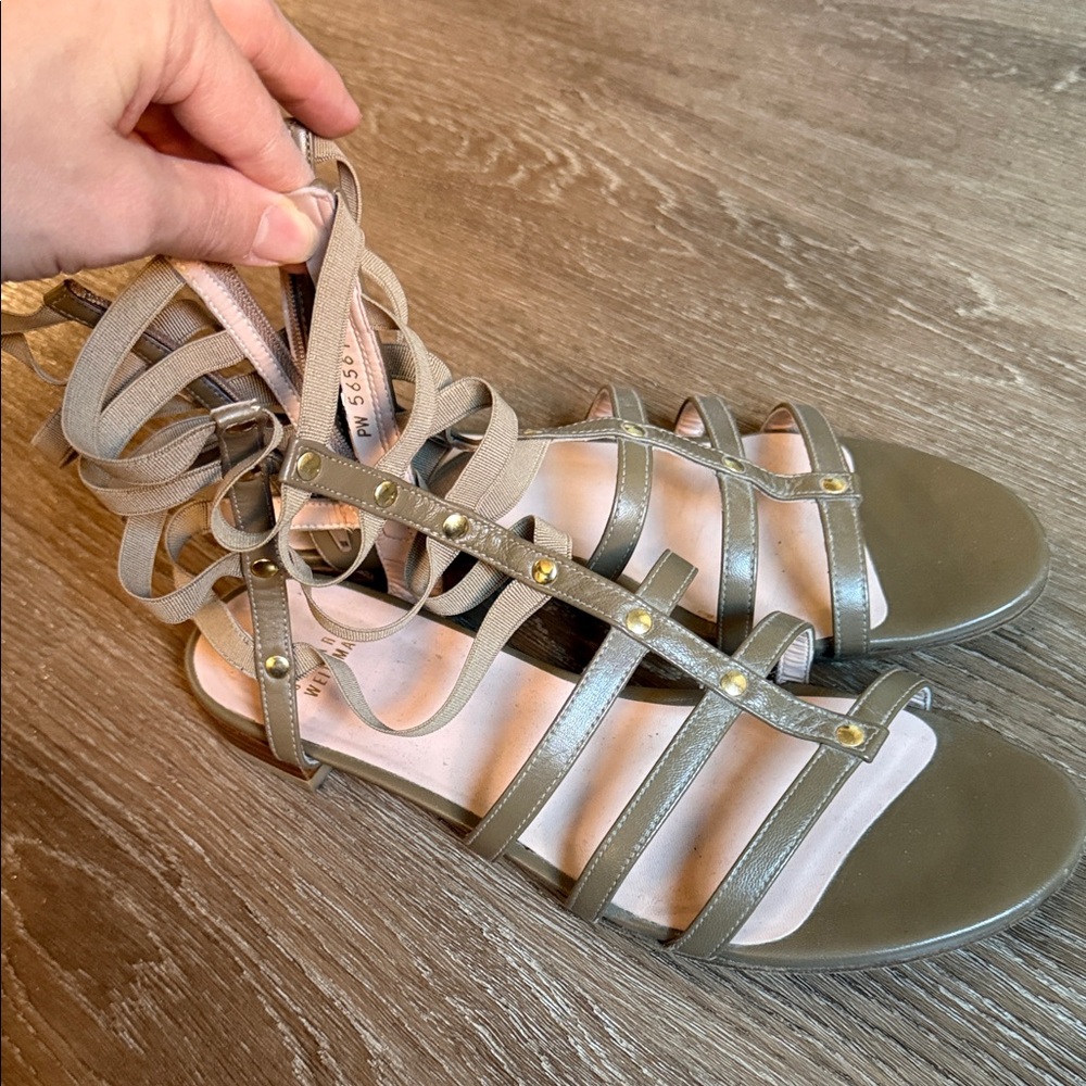 Stuart Weitzman Ankle Gladiator Sandals